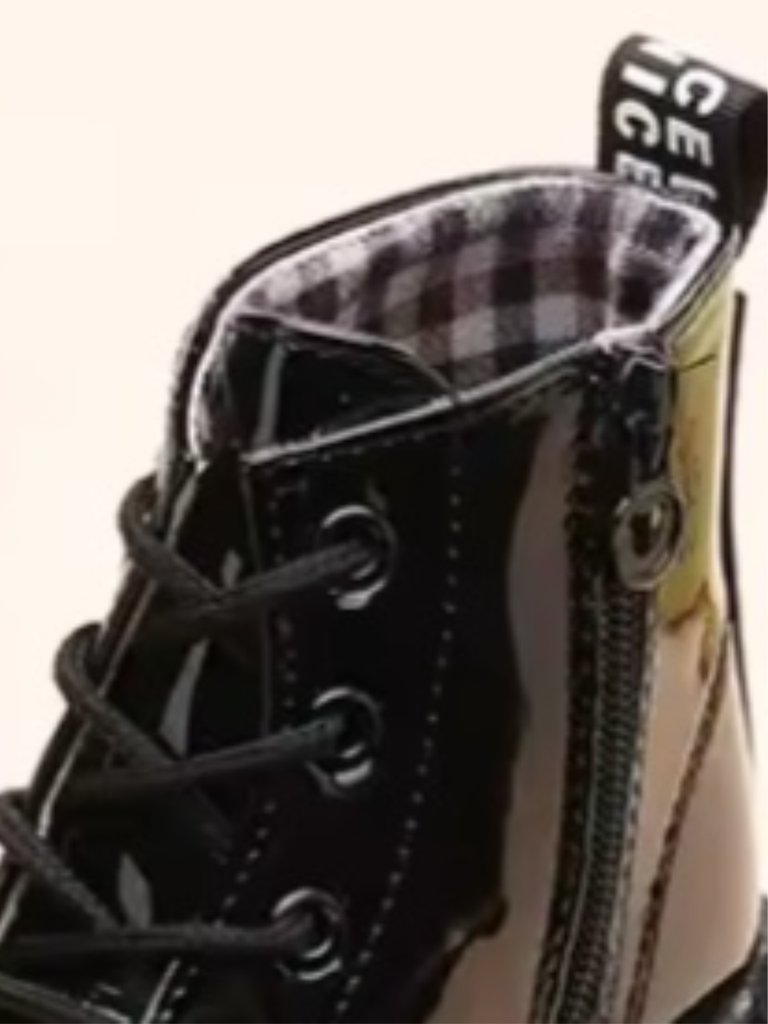 Patent Preppy Style Boots By Liv and Mia Mia Belle Girls