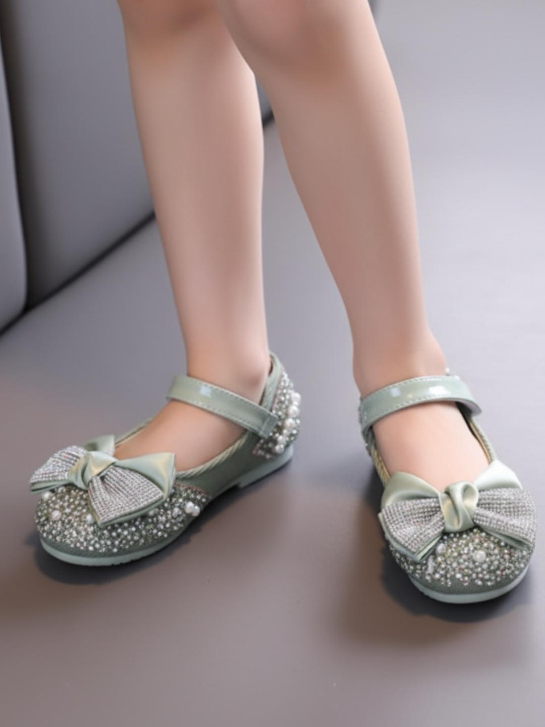 Shine Bright Rhinestone Ballet Flats by Liv and Mia Mia Belle Girls