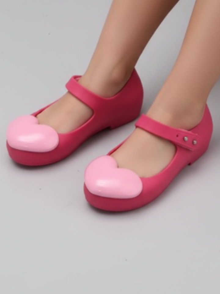 Red Heart Jelly Flats by Liv and Mia Mia Belle Girls