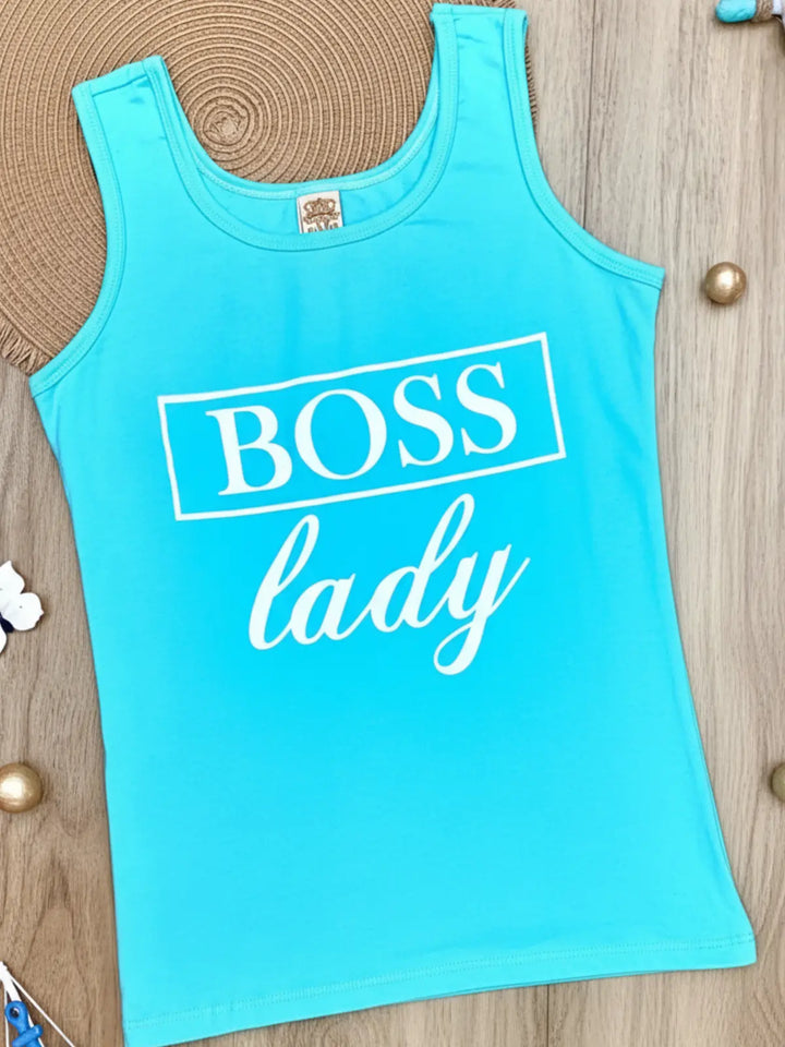 Mommy and Me Boss Besties Tank Top Mia Belle Girls
