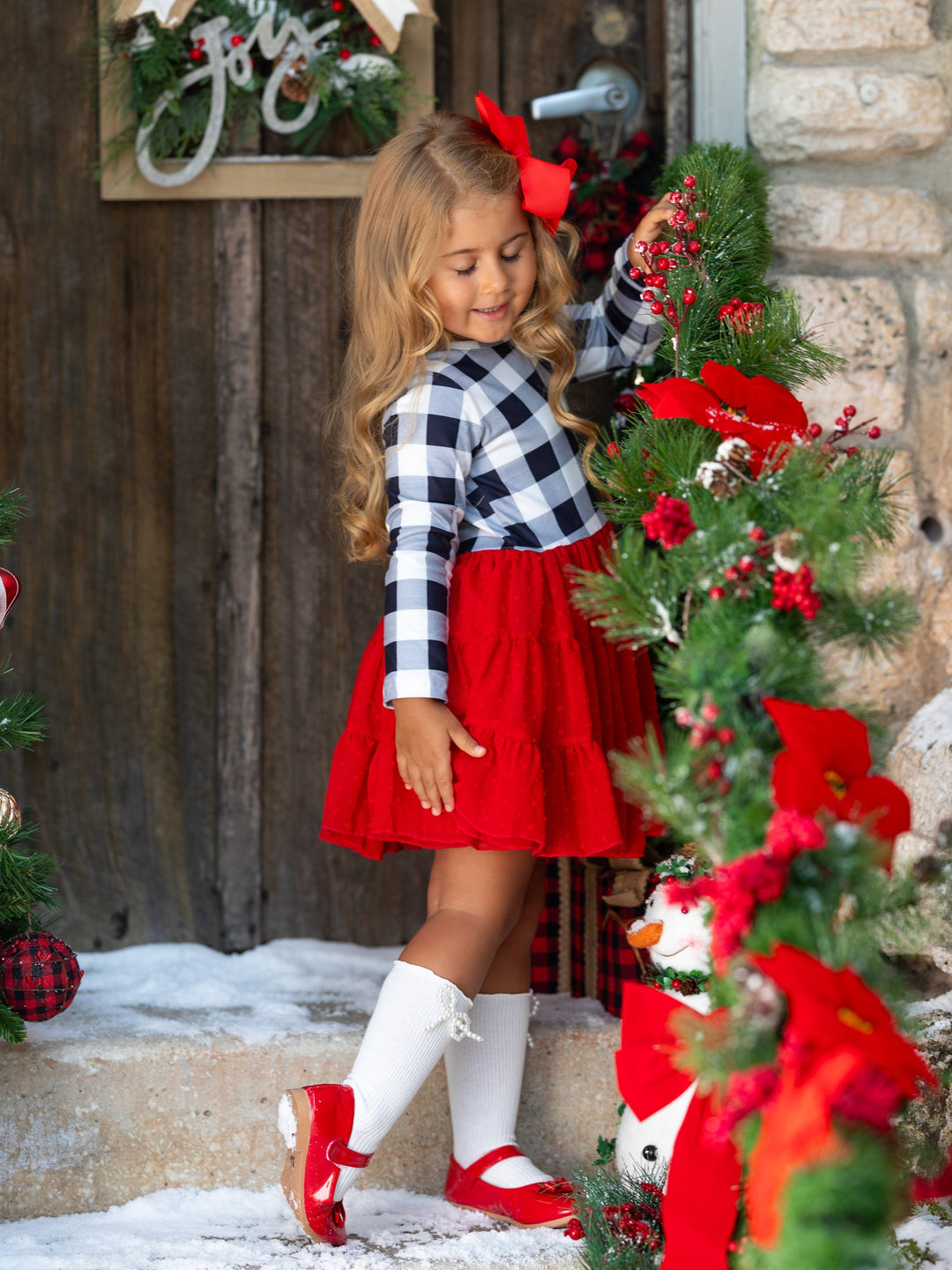 Plaid-Tastic Winter Tutu Dress Mia Belle Girls