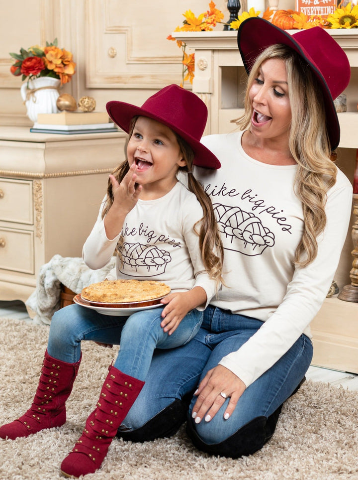 Mommy & Me Matching Fall Tops | I Like Big Pies Long Sleeve Top