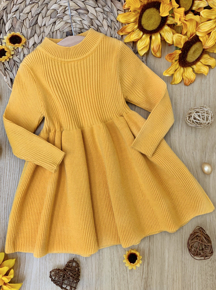 Kids Sweaters | Girls Cozy Cable Knit Tunic Sweater |  Mia Belle Girls