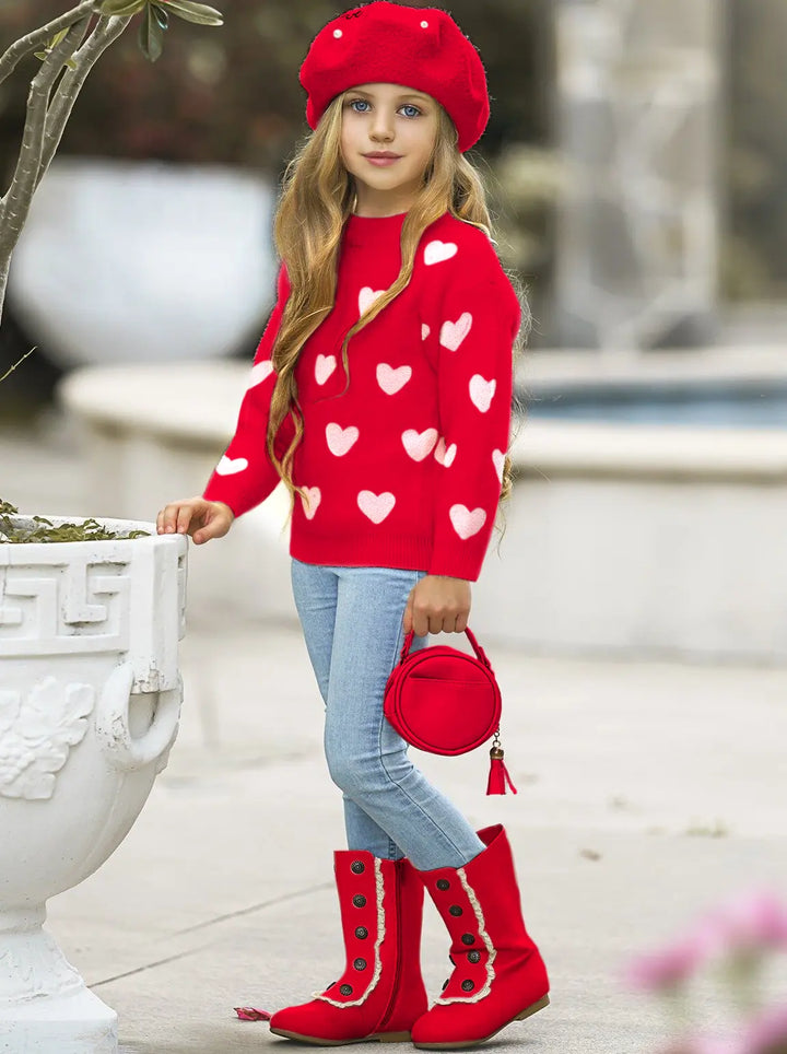 Chance At Love Sweater Mia Belle Girls