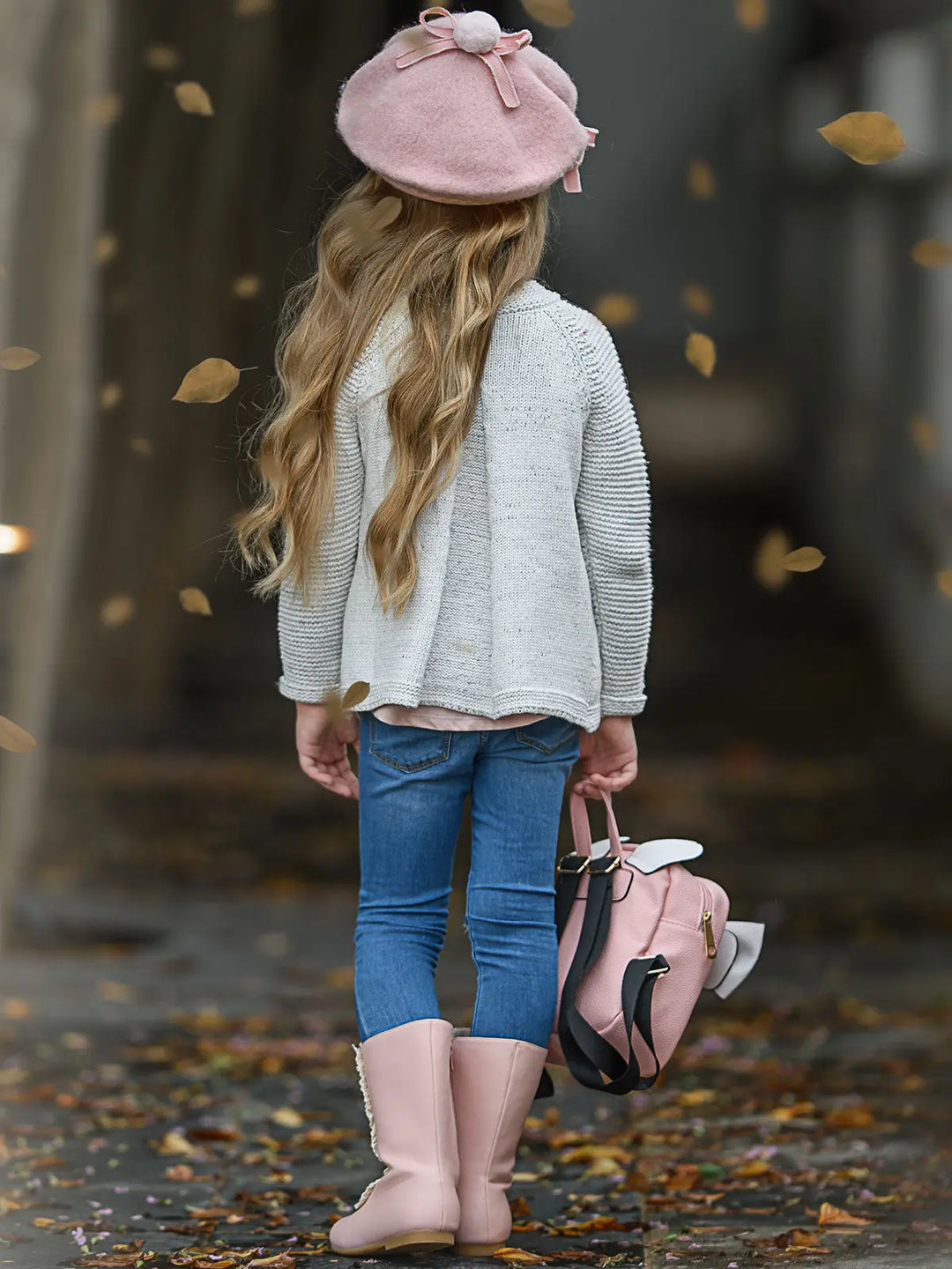 Sweaters & Cardigans | Cable Knit Button Up Cardigan | Mia Belle Girls