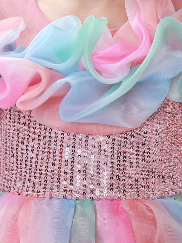 pastel birthday dress Pastel Girls Party Dress Color Block Garden & Birthday Dress Liliana Esquivia