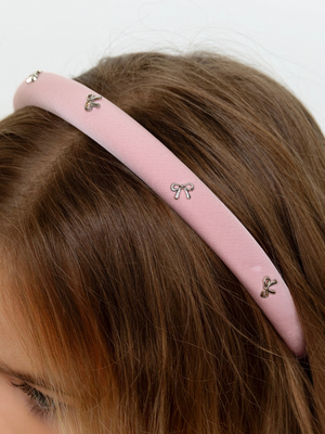 Pink Shine Bow Sparkle Headband