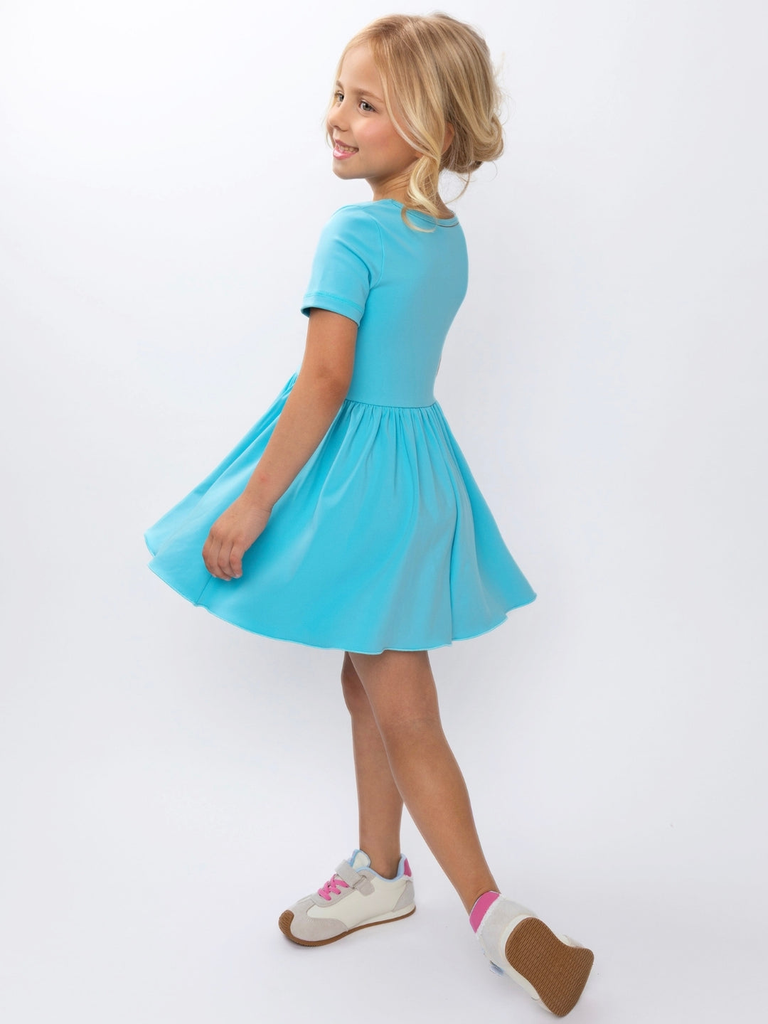 Girls sporty casual dress for camp and everyday wear