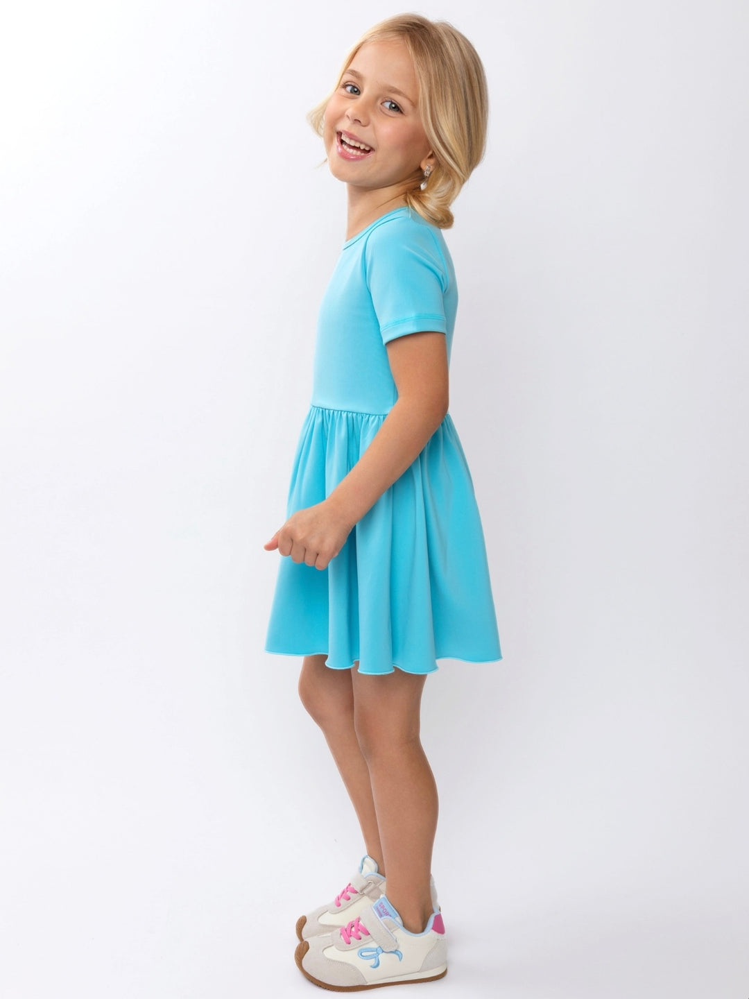 Girls sporty casual dress for camp and everyday wear