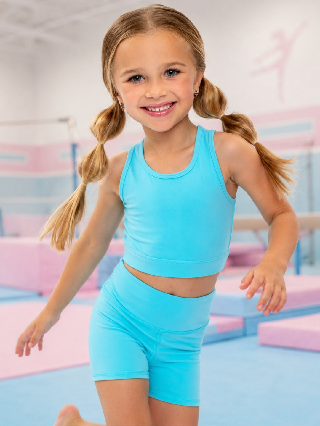 Aqua Motion Active Top and Biker Short Set