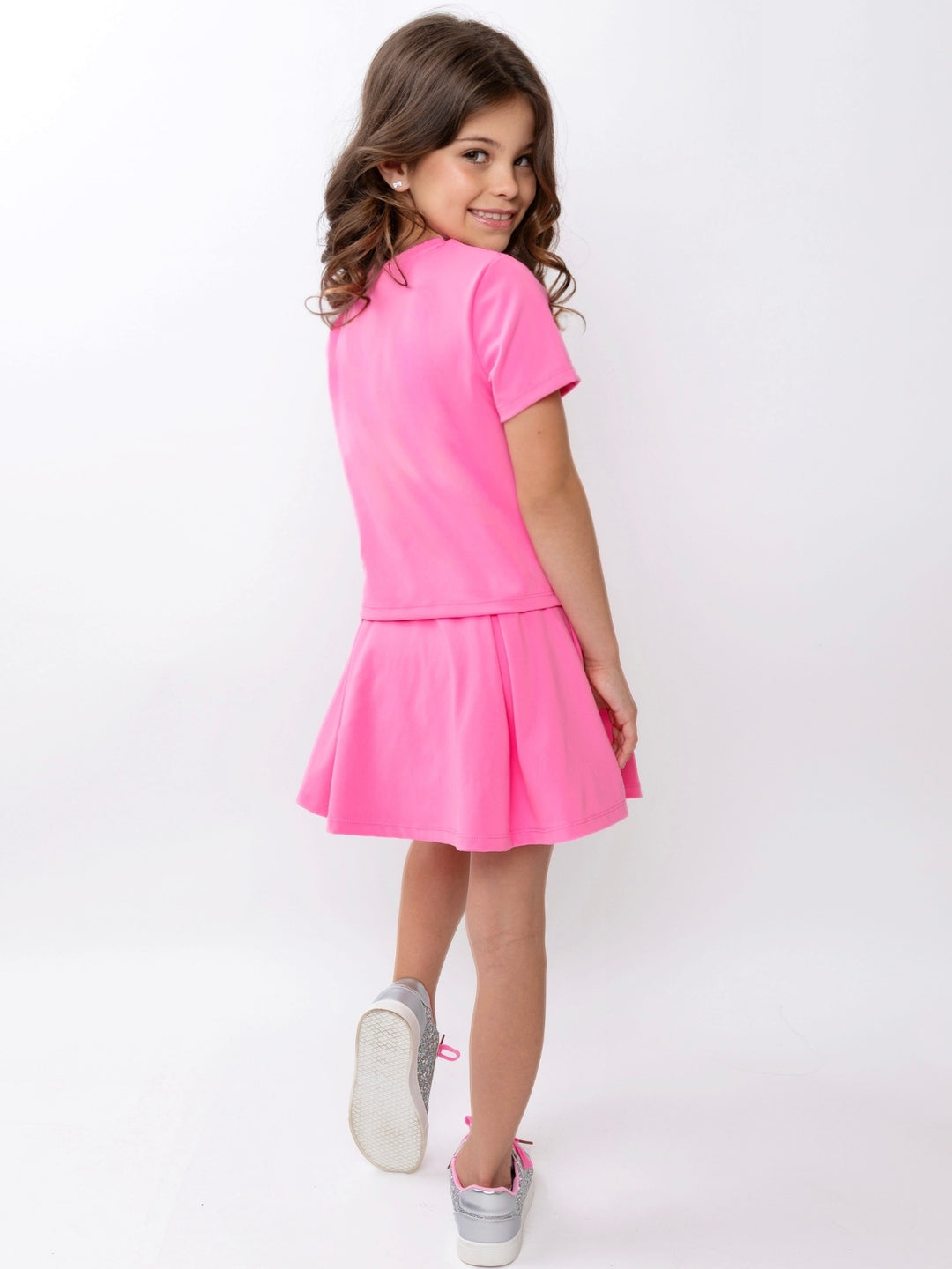 Girls athletic skort outfit for camp and everyday wear