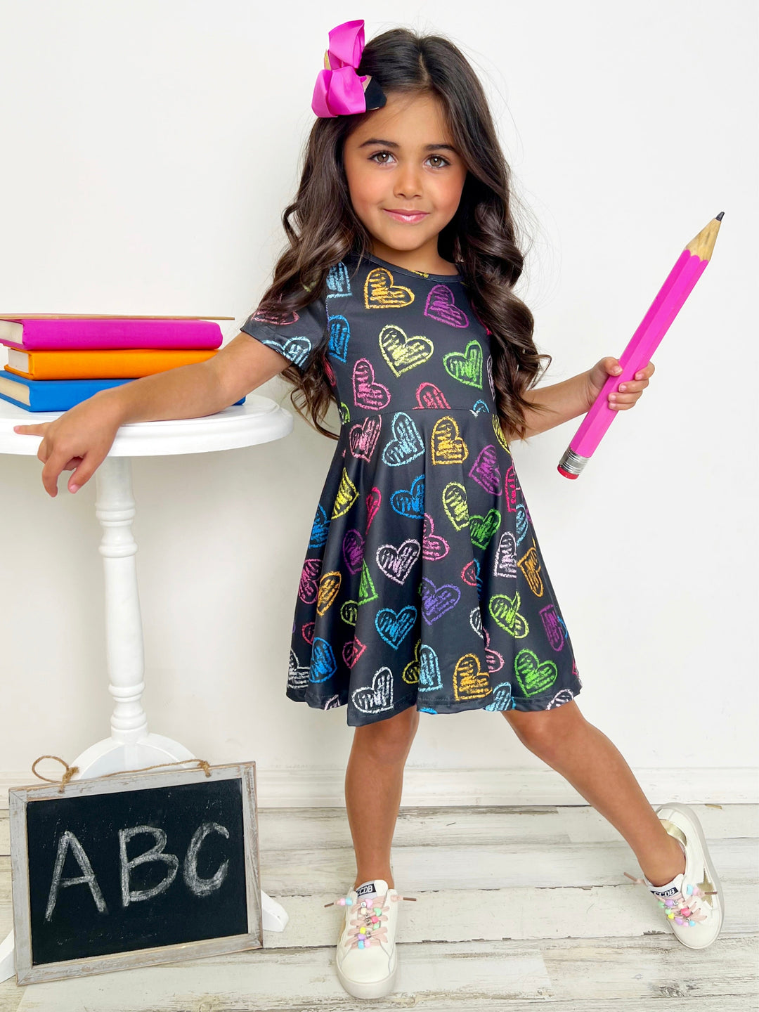 Back To School Dresses | Neon Heart Skater Dress