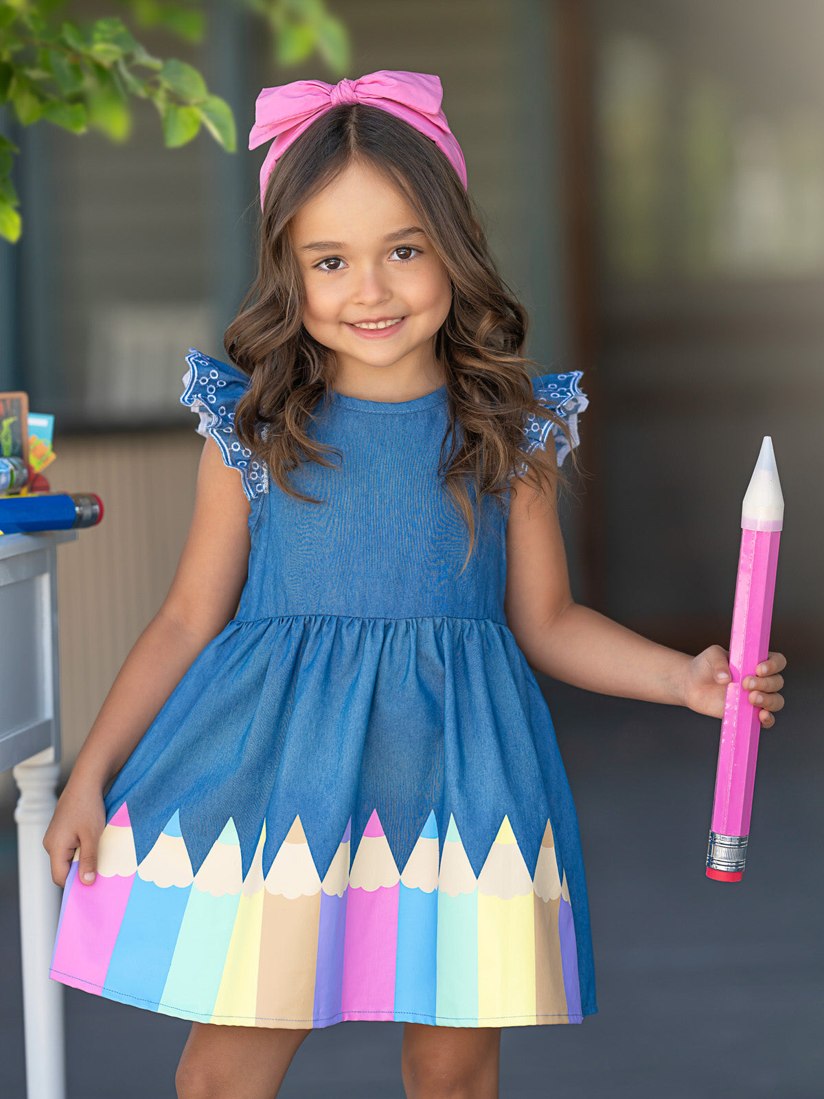 Color Me Pretty Ruffle Sleeve Dress