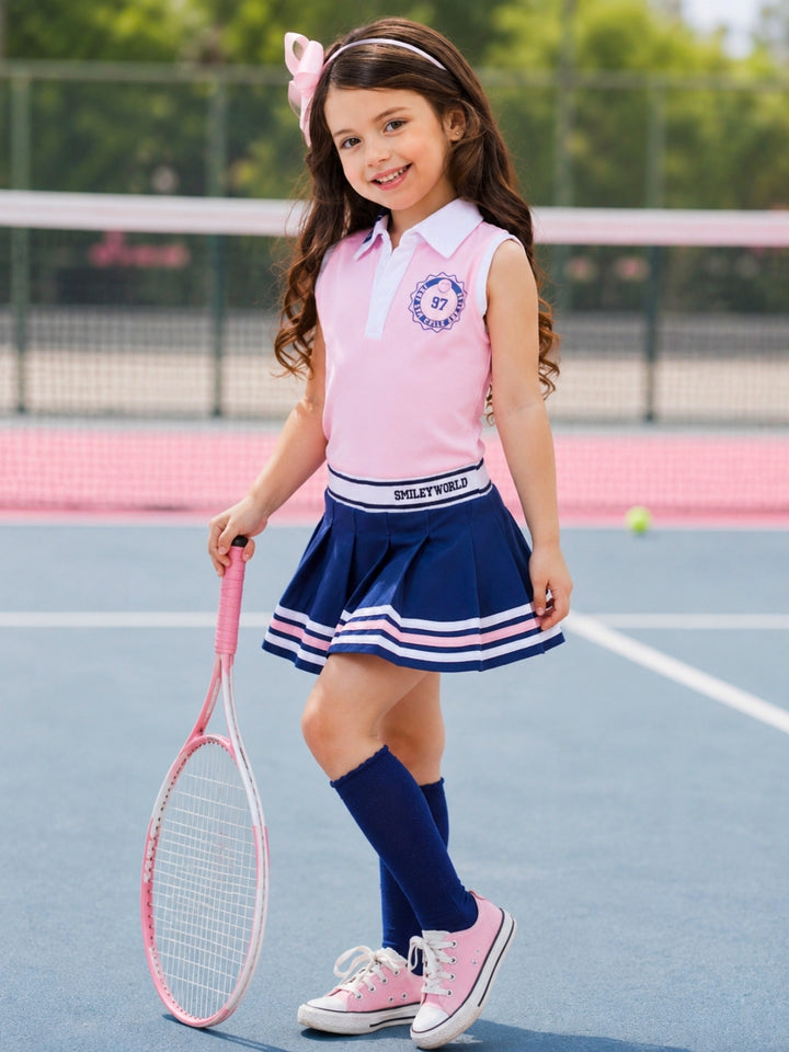 SmileyWorld Pretty in Play Pleated Tennis Dress