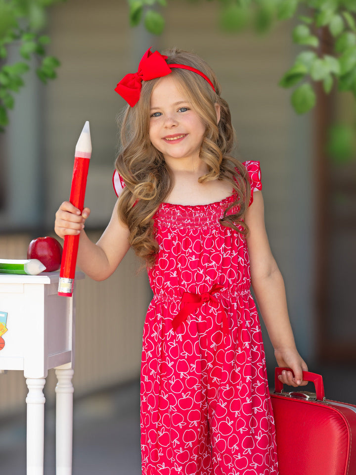 Class Muse Red Apple Jumpsuit Mia Belle Girls