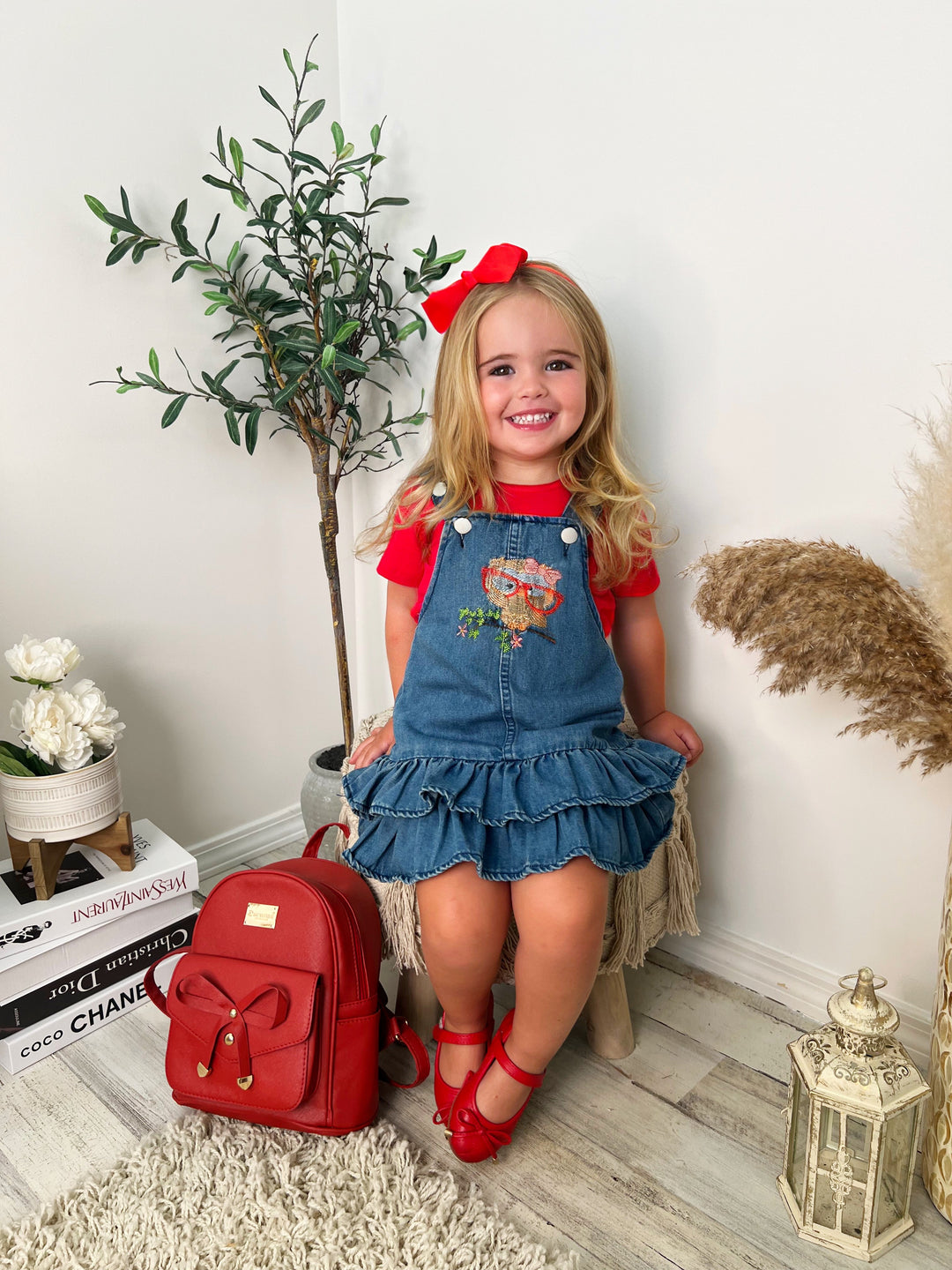 Back To School Dresses | Top & Denim Overall Dress