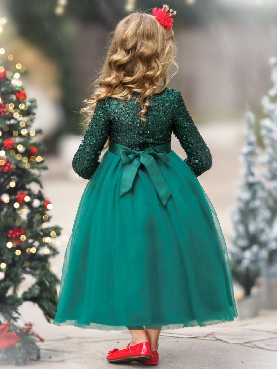 Winter Shining Star Maxi Dress Mia Belle Girls