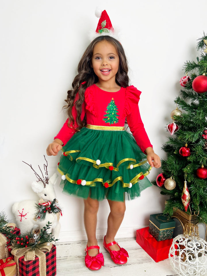 Holiday Cheers Christmas Tree Tutu Dress – Mia Belle Girls