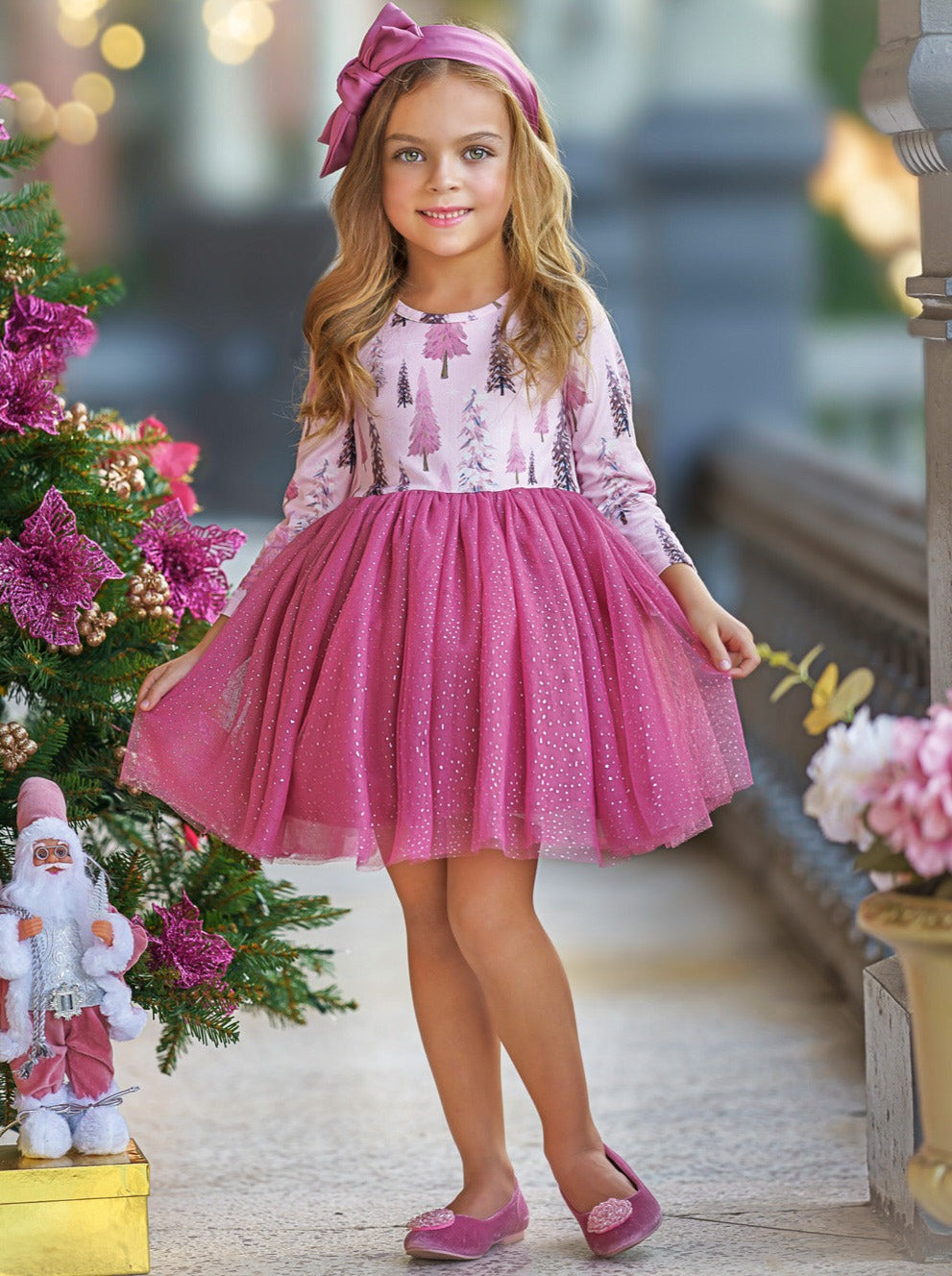 Winter Blush Tree Print Tulle Tutu Dress – Mia Belle Girls Winter Blush Tree Print Tulle Tutu Dress – Mia Belle Girls