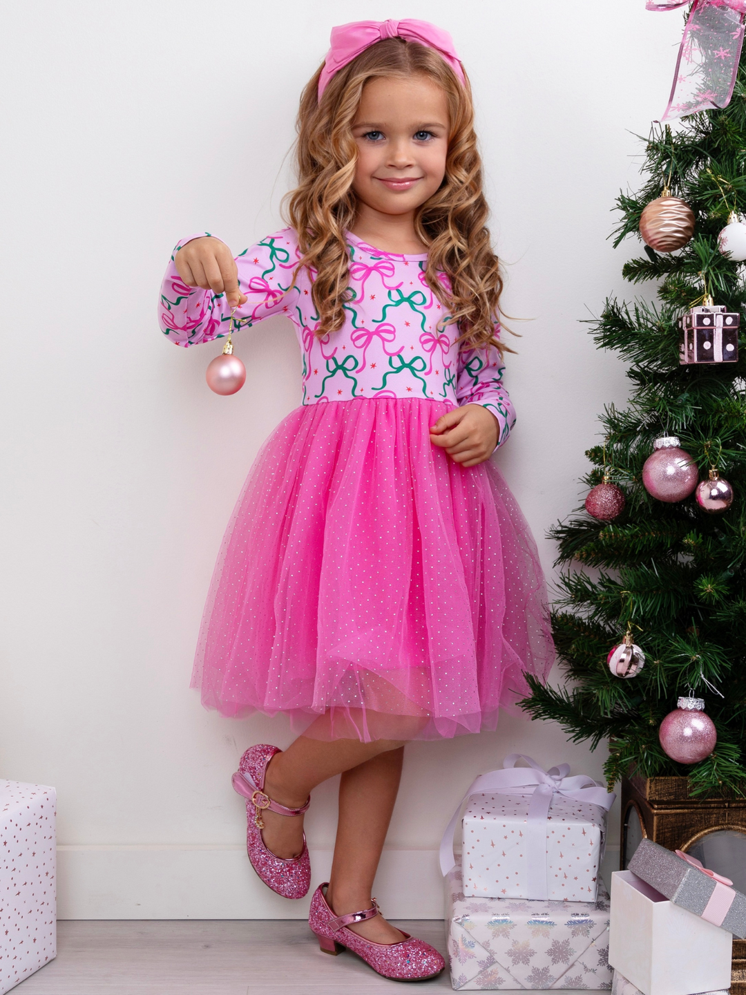 Bows & Glitter Tutu Dress