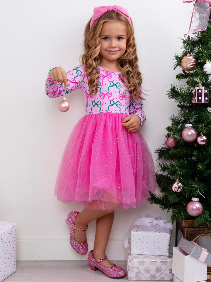 Bows & Glitter Tutu Dress