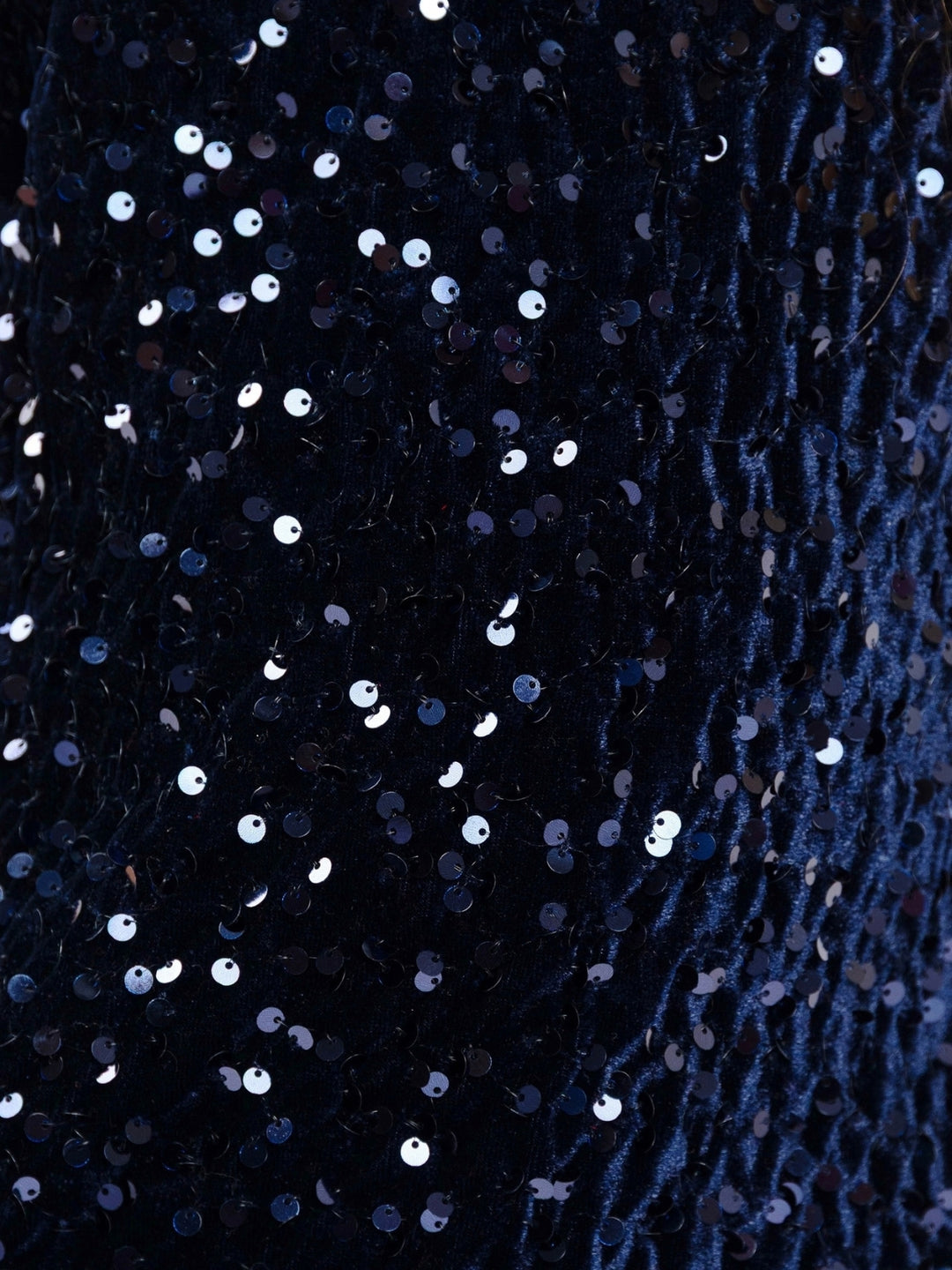 Midnight Bow Navy Sequin Drop-Waist Dress