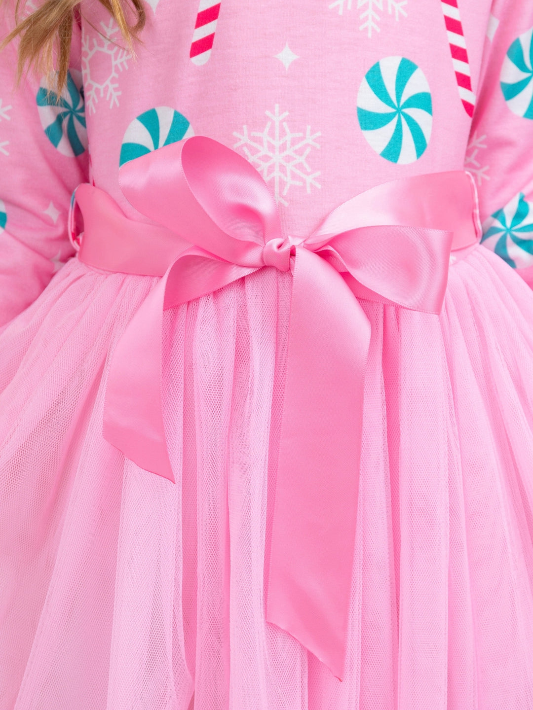 Candy Cane Wishes Pink Tutu Dress