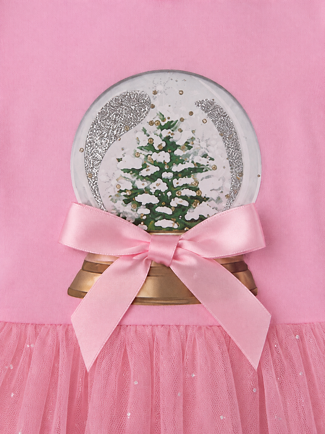Snow Globe Magic Pink Tutu Dress