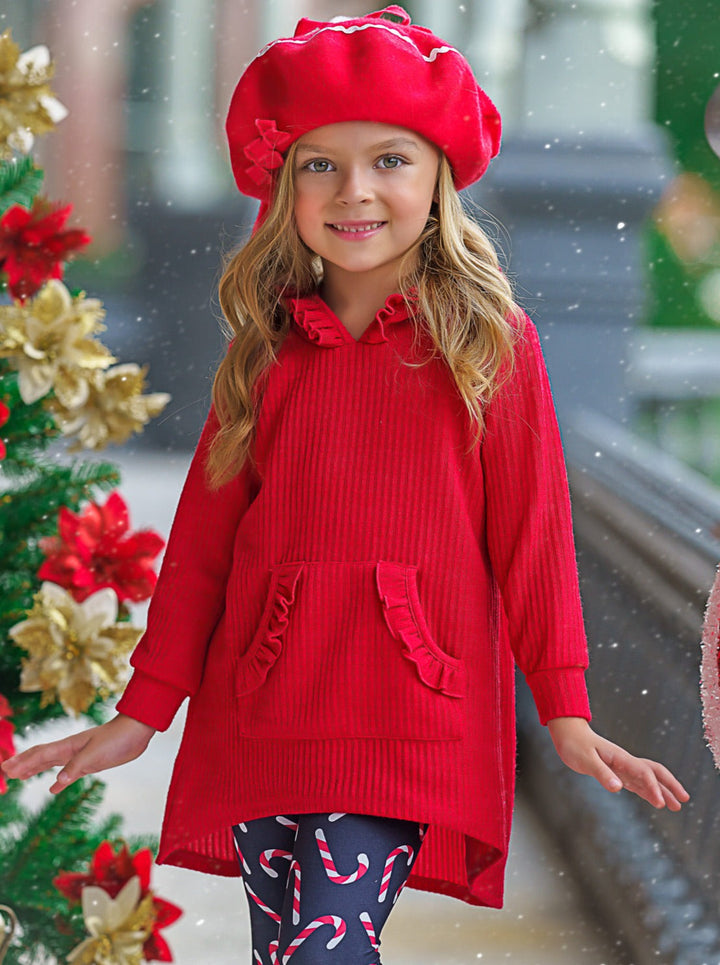 Mia Belle Girls Pullover Hoodie & Leggings Set | Girls Winter Outfits
