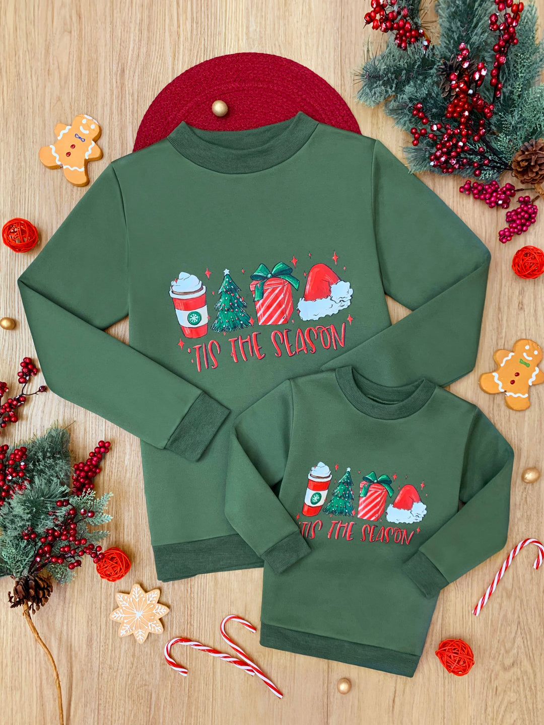 Mommy and Me Tis the Season Sweatshirt Mia Belle Girls