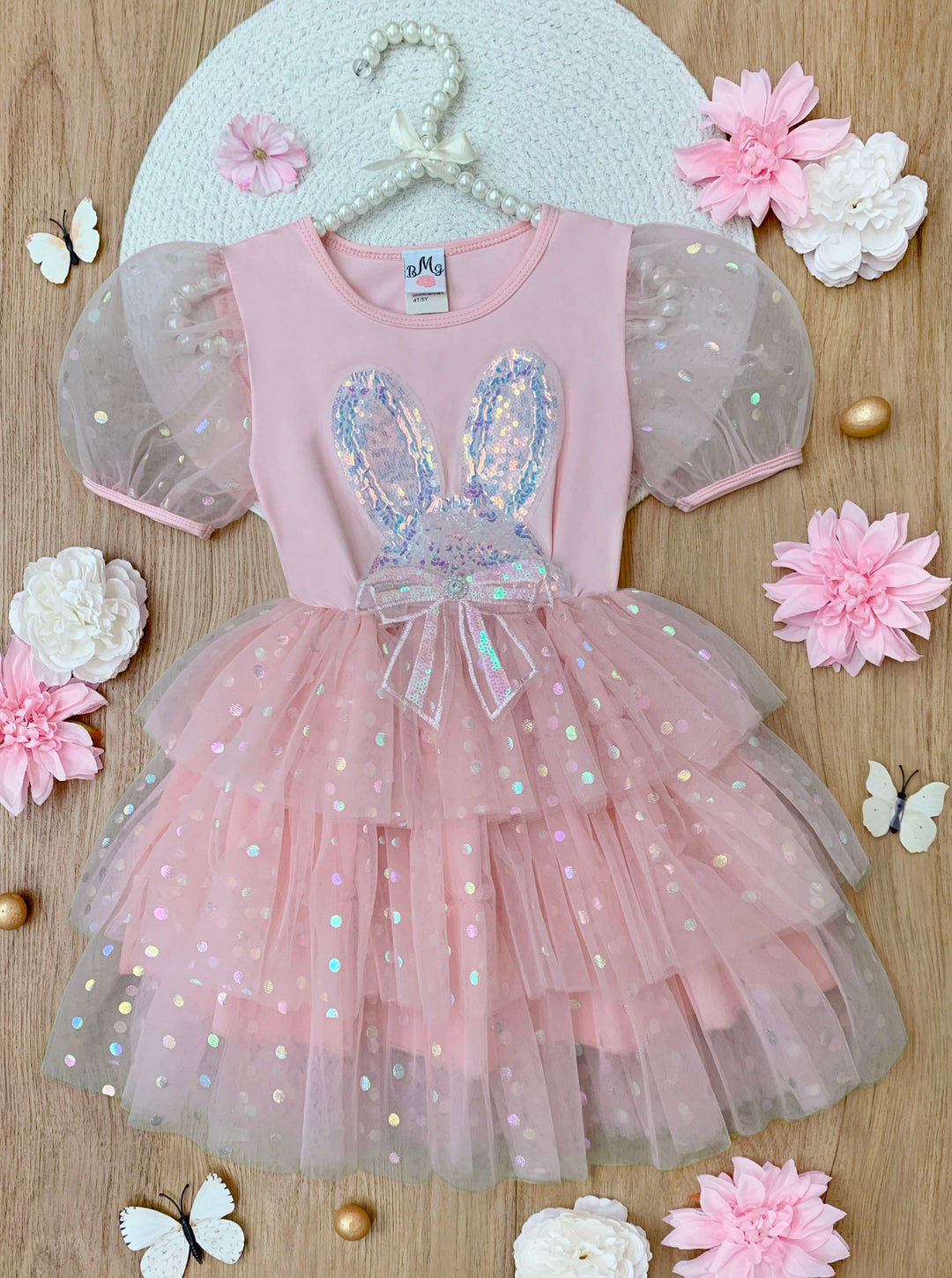 Easter Dress for Girls | Bunny Magic Pink Tutu Dress Mia Belle Girls Easter Dress for Girls | Bunny Magic Pink Tutu Dress Mia Belle Girls