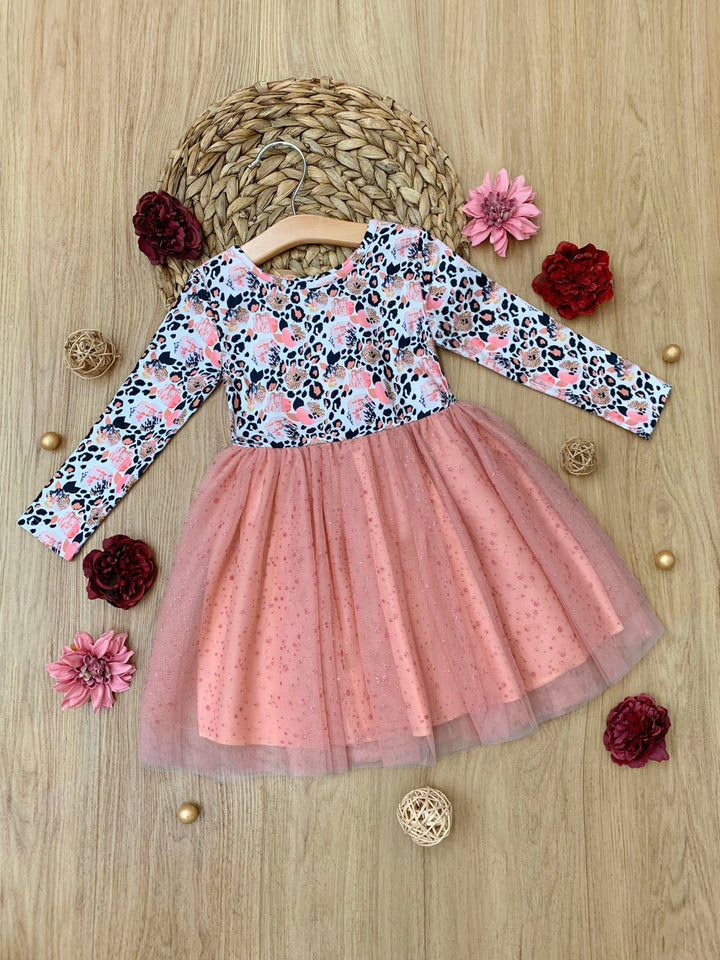 Wild Rose Leopard Print Tutu Dress Mia Belle Girls