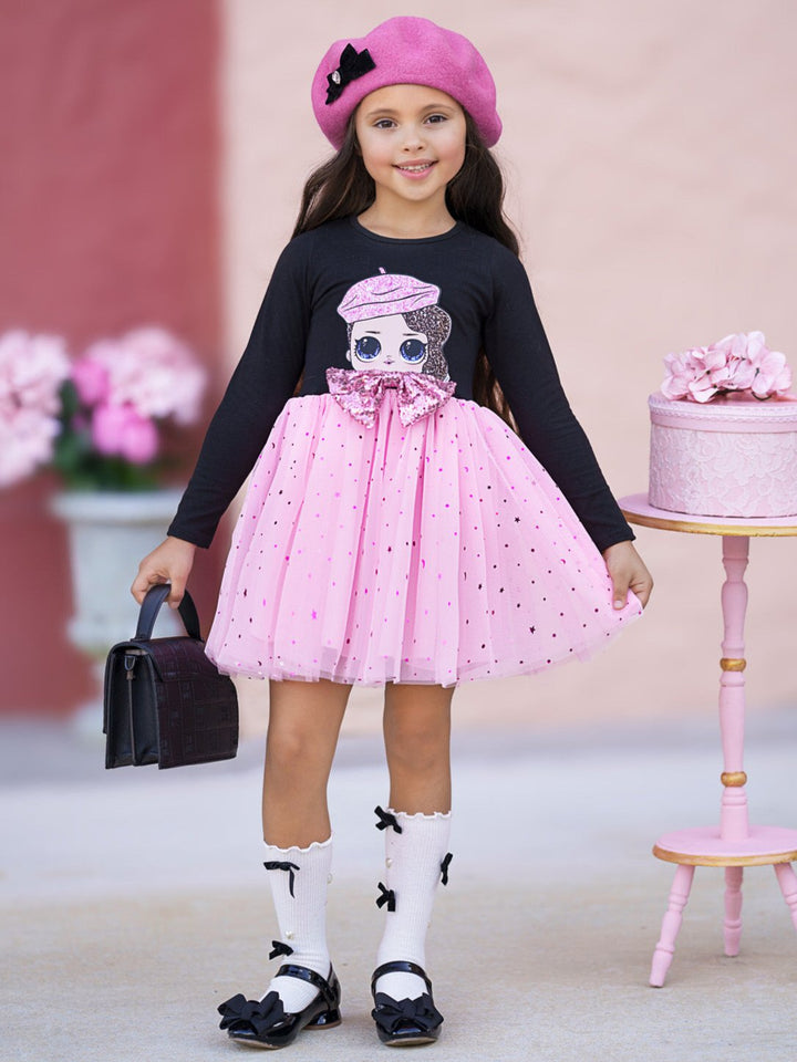L.O.L. SURPRISE! Posh Long Sleeved Glitter Tutu Dress Mia Belle Girls