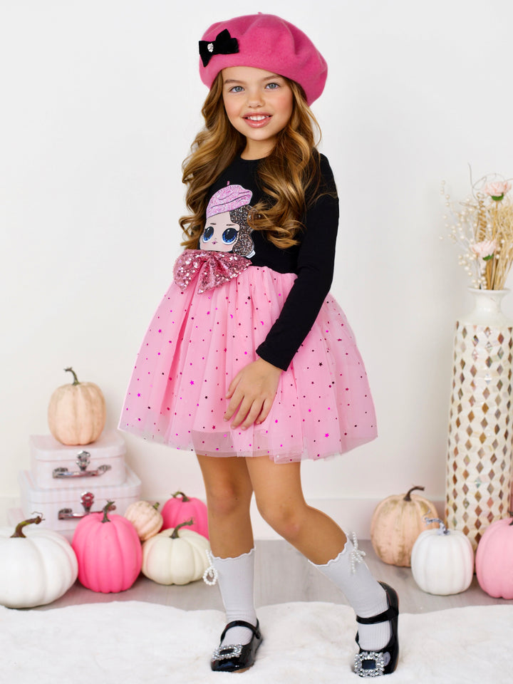 L.O.L. SURPRISE! Posh Long Sleeved Glitter Tutu Dress Mia Belle Girls