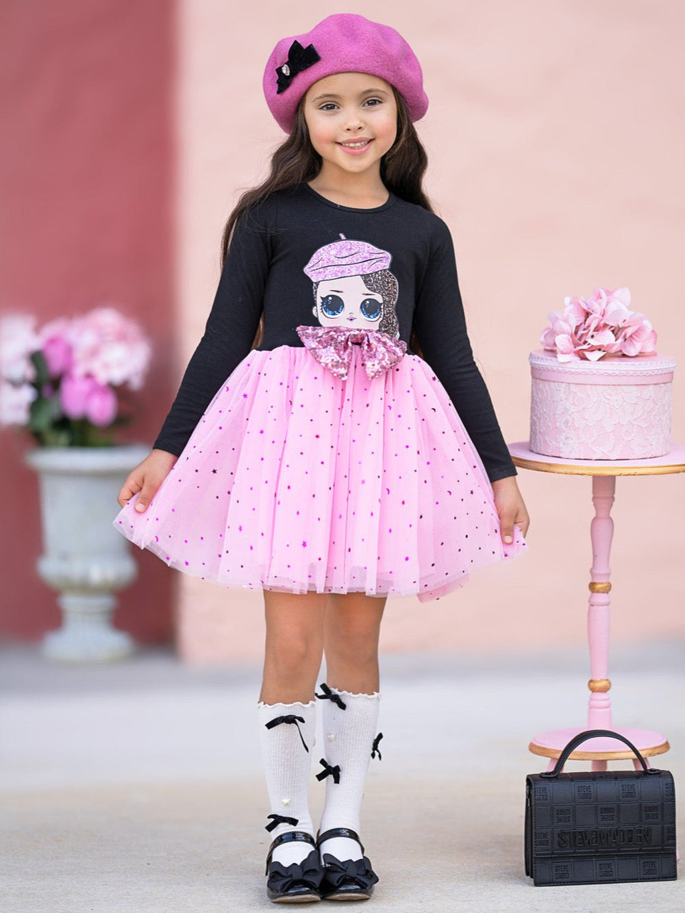 L.O.L. SURPRISE! Posh Long Sleeved Glitter Tutu Dress Mia Belle Girls