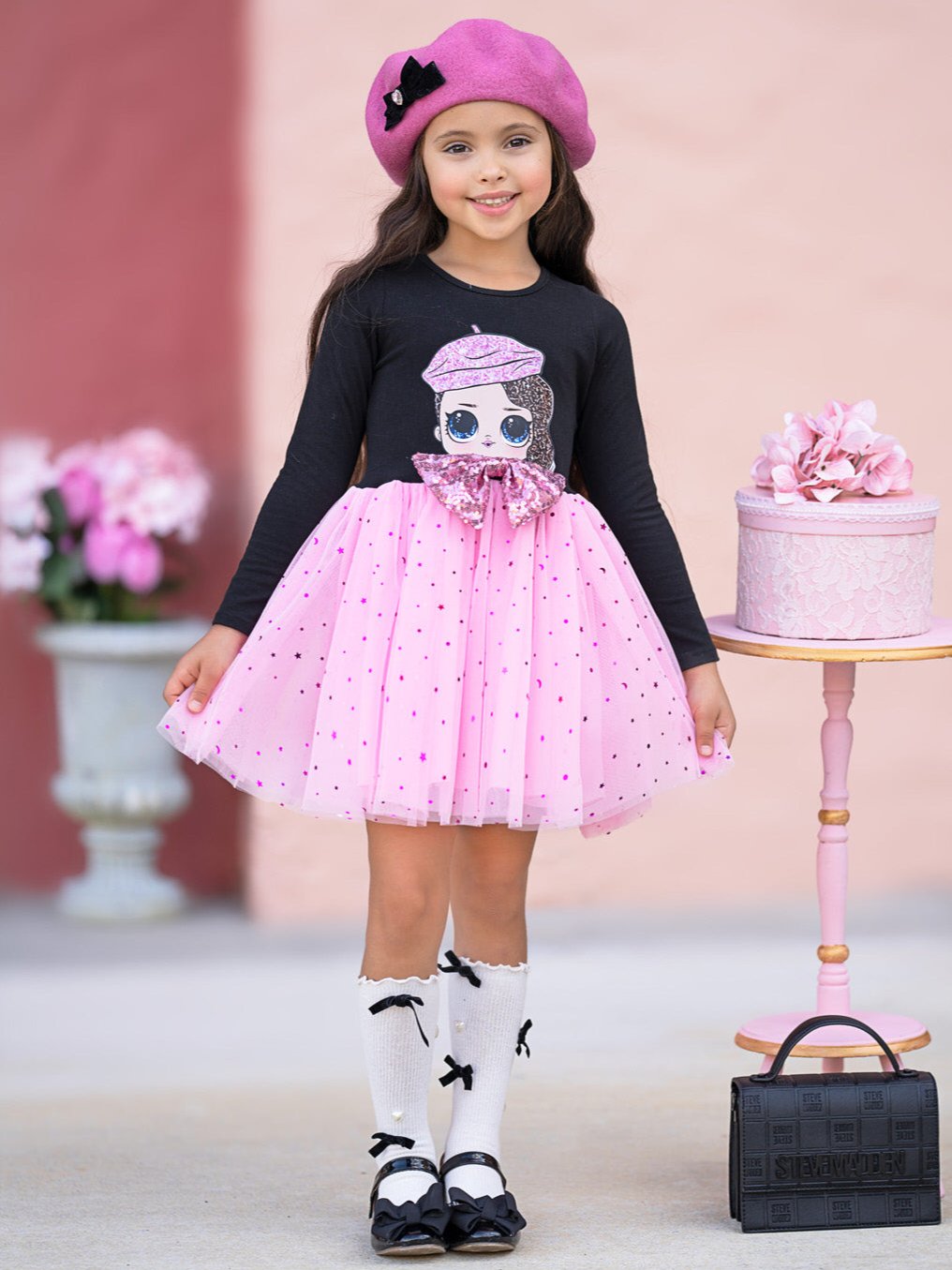 L.O.L. SURPRISE! Posh Long Sleeved Glitter Tutu Dress Mia Belle Girls