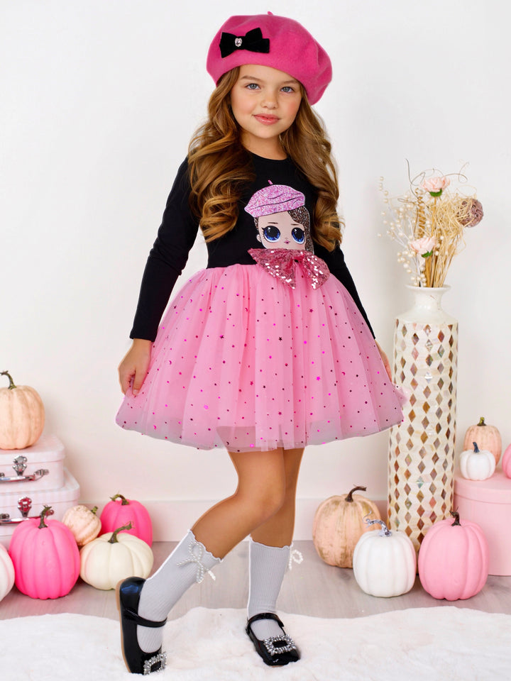 L.O.L. SURPRISE! Posh Long Sleeved Glitter Tutu Dress Mia Belle Girls