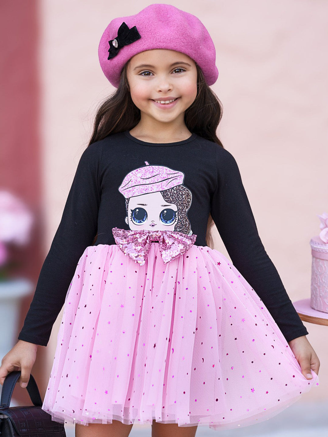 L.O.L. SURPRISE! Posh Long Sleeved Glitter Tutu Dress Mia Belle Girls