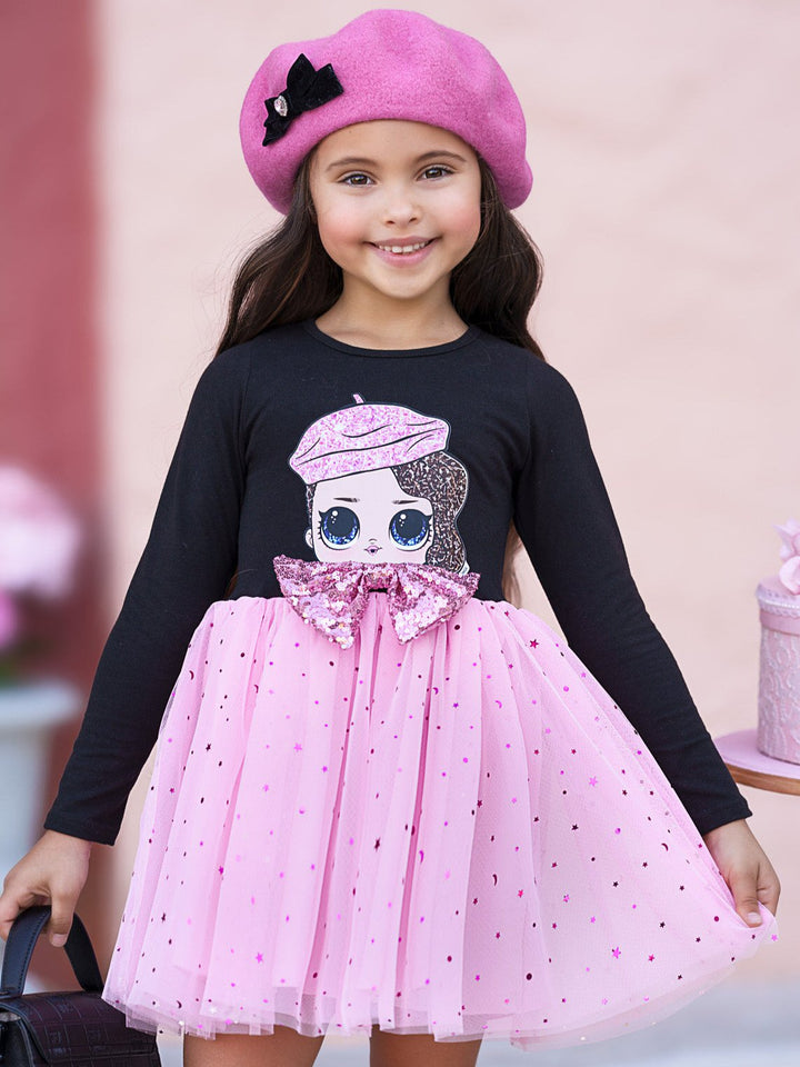 L.O.L. SURPRISE! Posh Long Sleeved Glitter Tutu Dress Mia Belle Girls