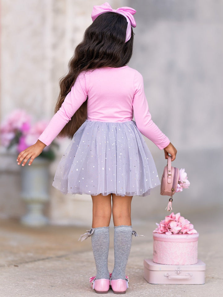 L.O.L. SURPRISE! Miss Puppy Long Sleeved Glitter Tutu Dress Mia Belle Girls