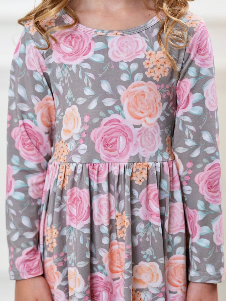 Blushing Blooms Twirl Dress