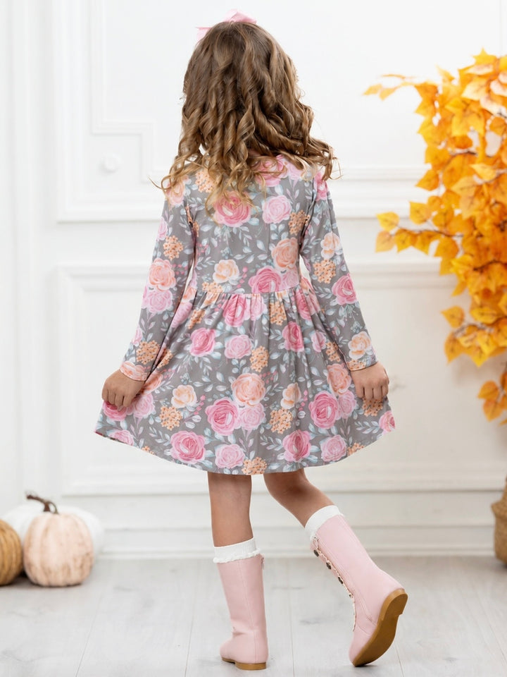 Blushing Blooms Twirl Dress