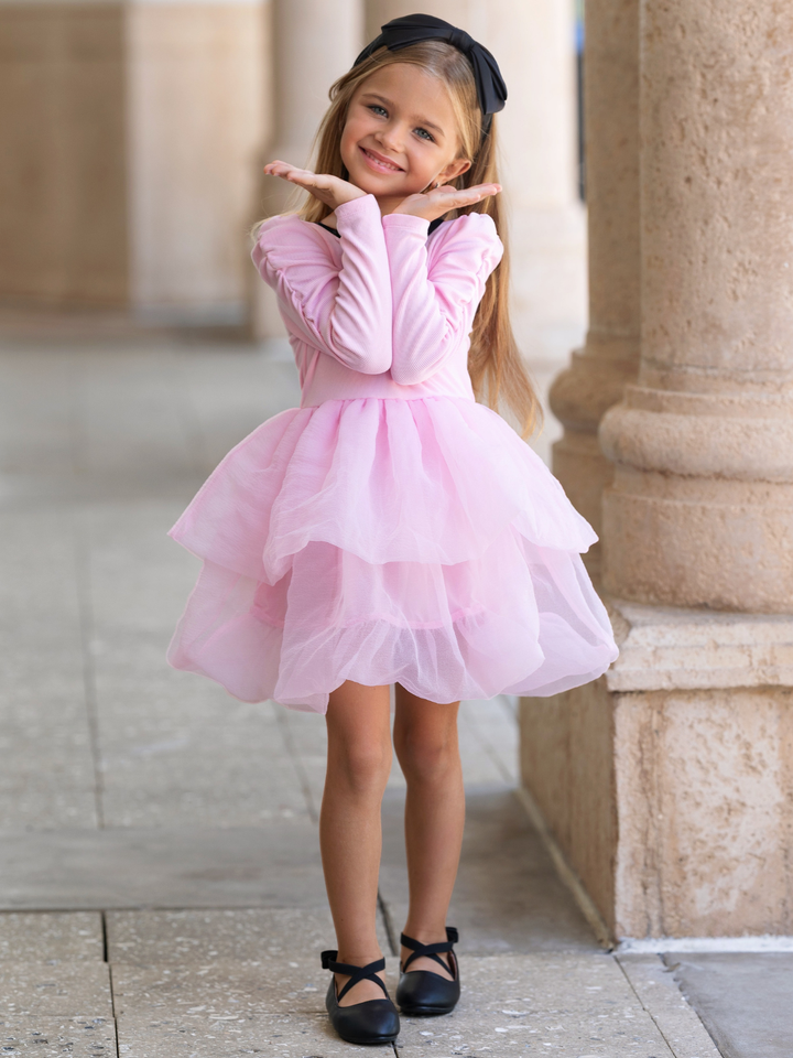 Twirl Bliss Tiered Tulle Dress
