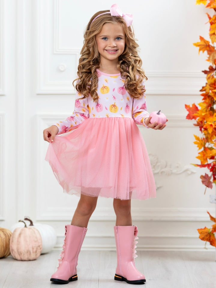 Pumpkin Patch Glitter Tutu Dress