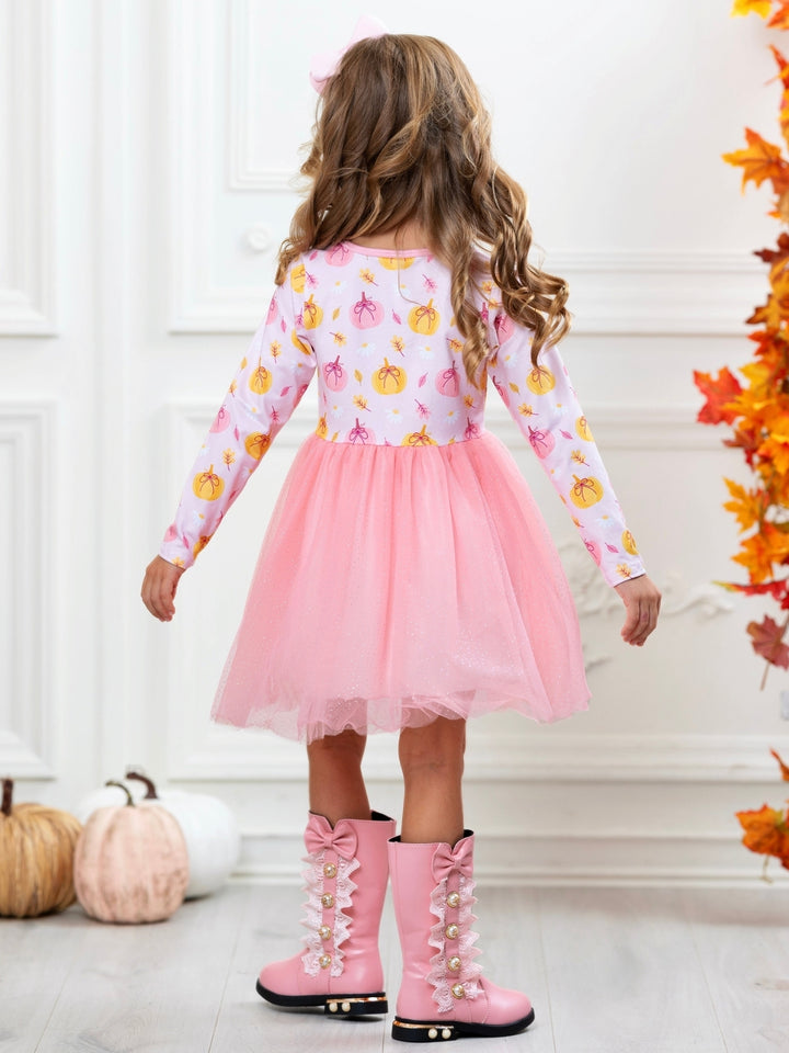 Pumpkin Patch Glitter Tutu Dress