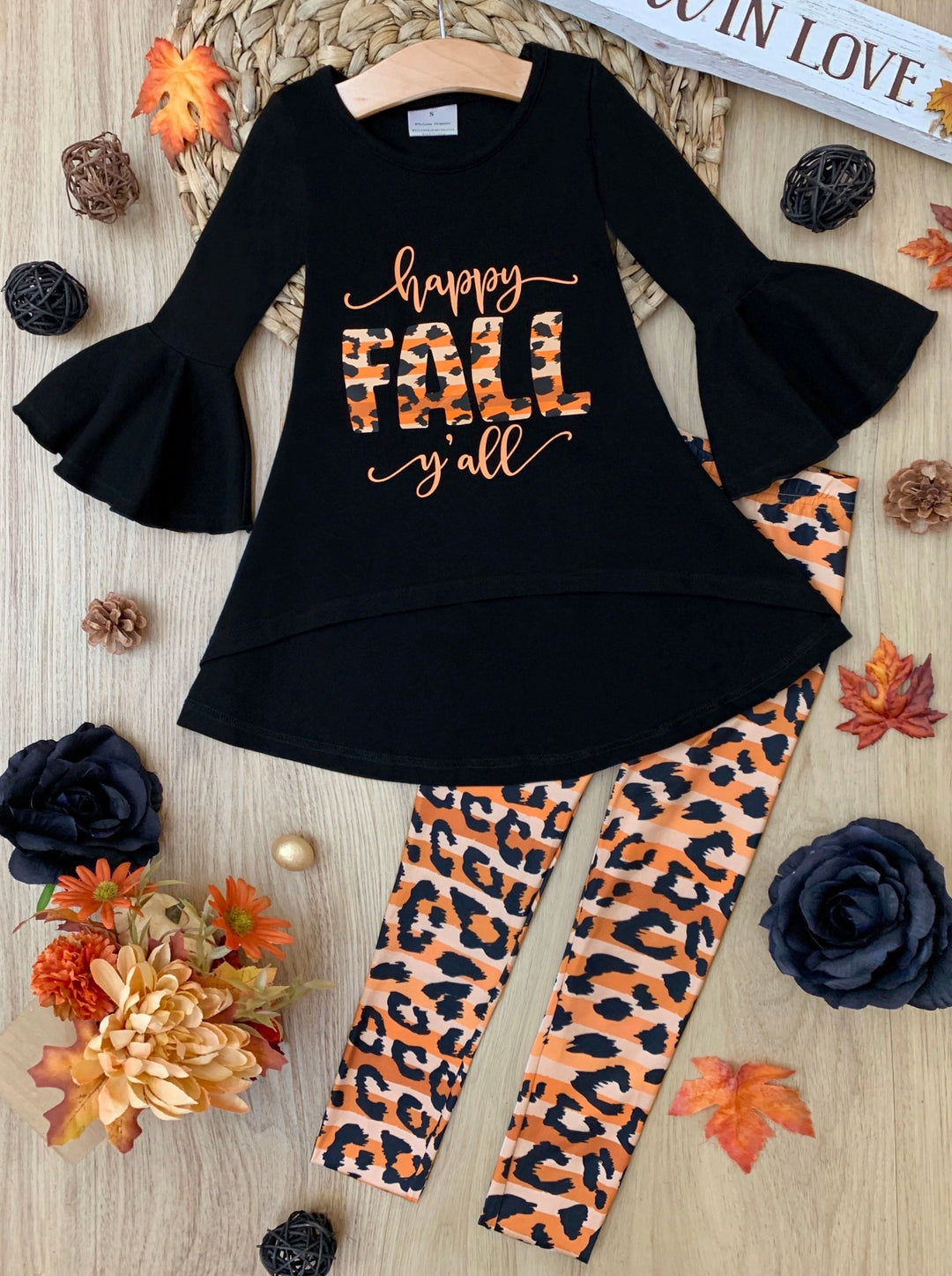 Little Girls Fall Outfits | Leopard Print Legging Set | Girls Boutique