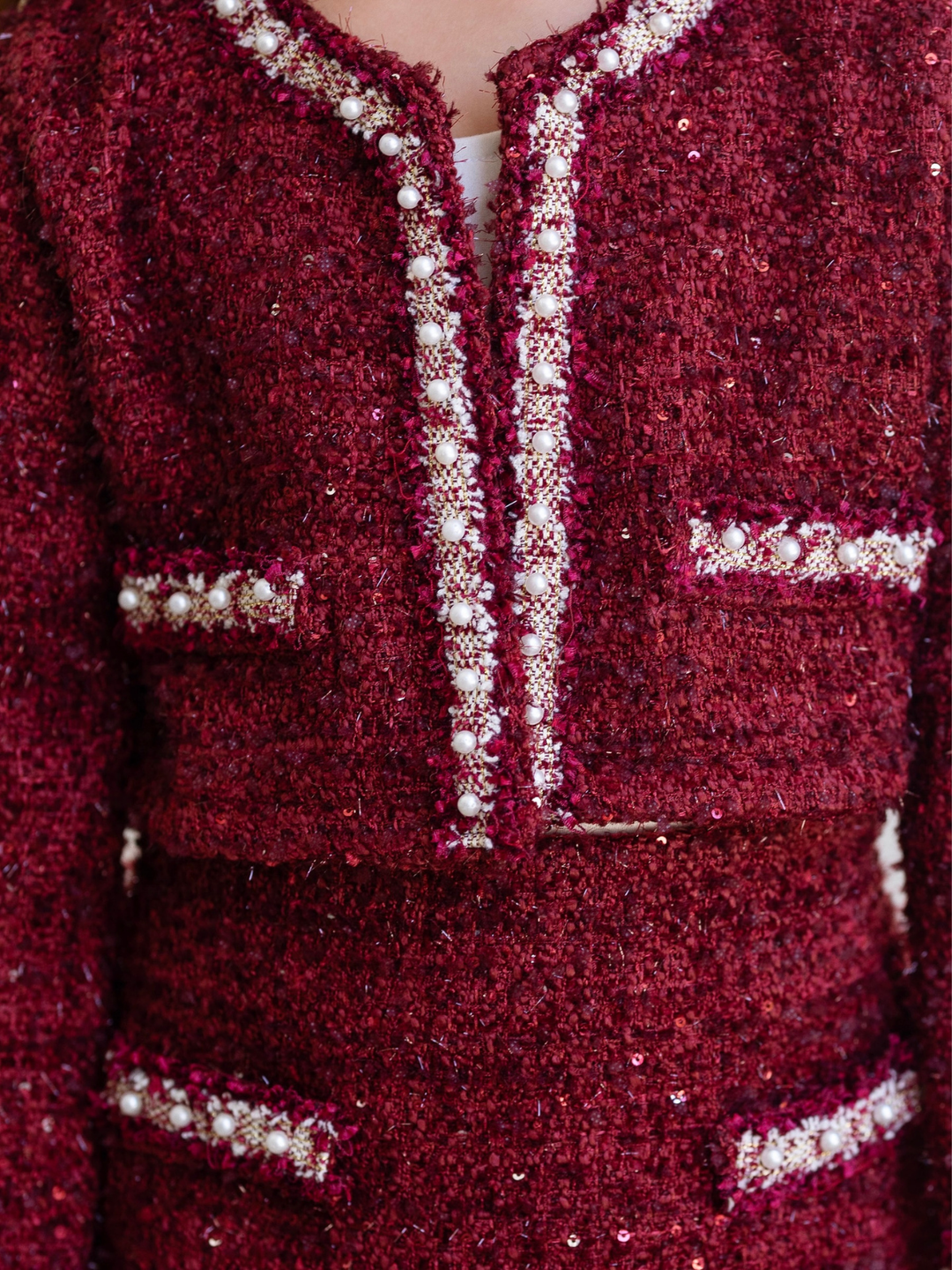 Holiday Heirloom Tweed Jacket and Skirt Set