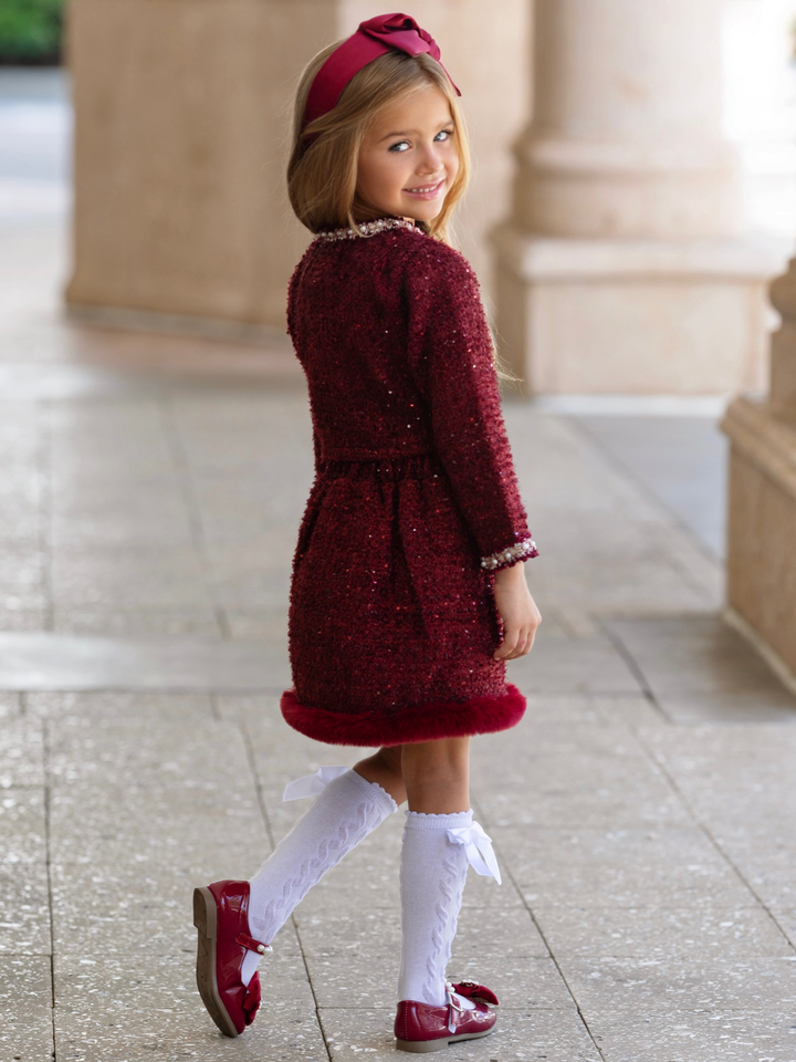 Holiday Heirloom Tweed Jacket and Skirt Set