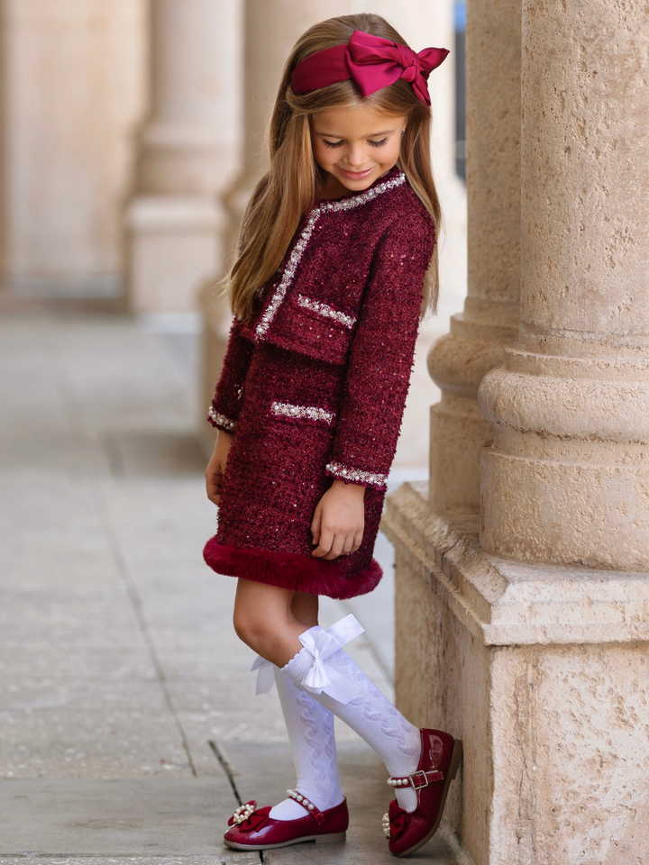 Holiday Heirloom Tweed Jacket and Skirt Set
