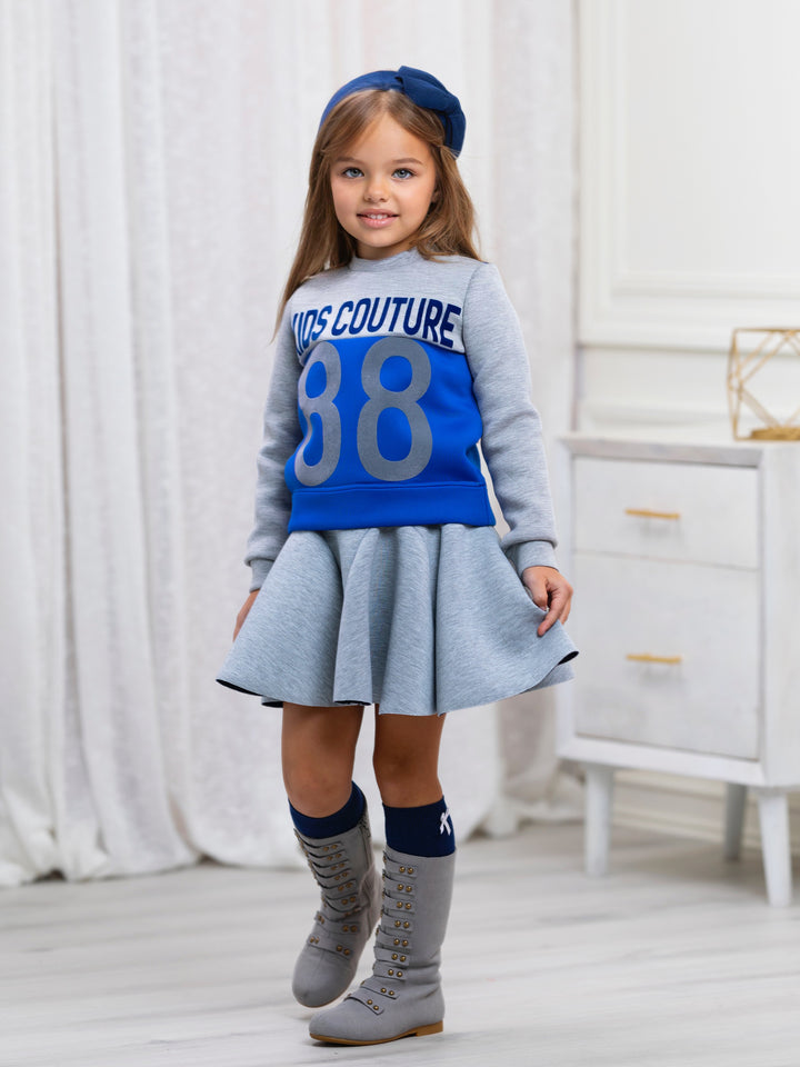 Sporty Colorblock Sweatshirt by Kids Couture Mia Belle Girls